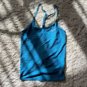 BLUE NIKE DRI FIT TANK